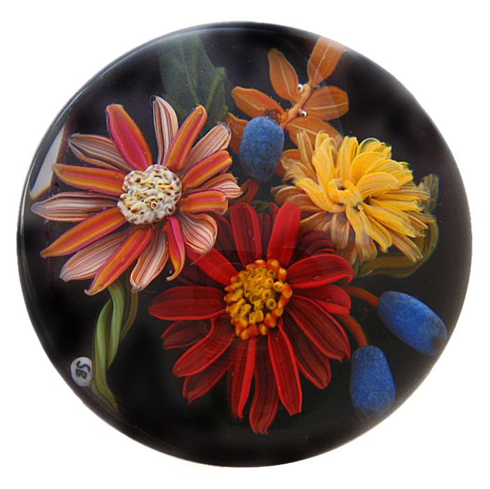 Farfalla Paperweight Bracht Stefan Samtrot SB 060