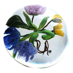 Farfalla Paperweight Bracht Stefan Summer Blues SB 002 2