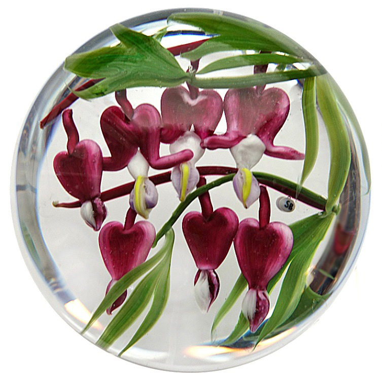Farfalla Paperweight Bracht Stefan Traenendes Herz SB 106