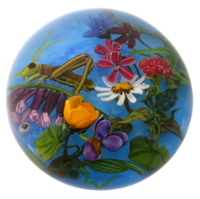Farfalla Paperweight Bracht Stefan Unverkaeuflich I SB 081
