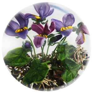 Farfalla Paperweight Bracht Stefan Viola IX SB 129