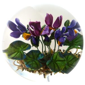 Farfalla Paperweight Bracht Stefan Viola VII SB 092 a