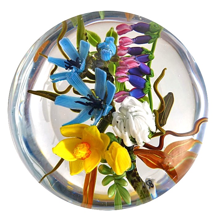 Farfalla Paperweight Bracht Stefan Wie gepflueckt II SB 223a