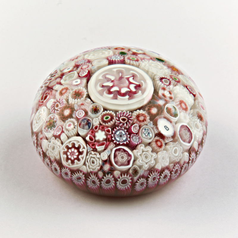 Farfalla Paperweight Brown Jim Close Millefiori JB 002