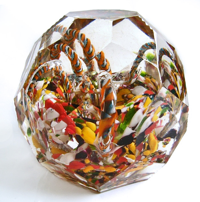 Farfalla Paperweight Bunte Krone BO 133