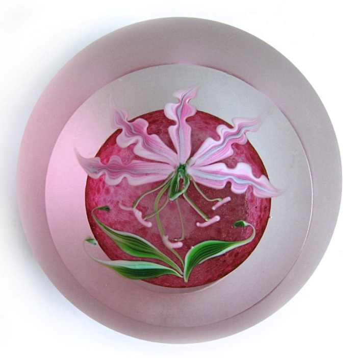 Farfalla Paperweight Buzzini Chris Correia Orchidee CO CB 196