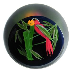 Farfalla Paperweight Buzzini Chris Correia Papagei CO CB 087 2