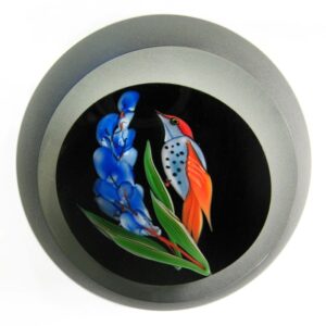 Farfalla Paperweight Buzzini Chris Correia Tropical Bird CO CB 086 3