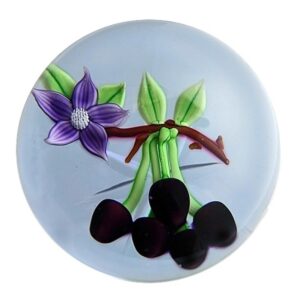 Farfalla Paperweight Caithness Glass Cherries CA 191