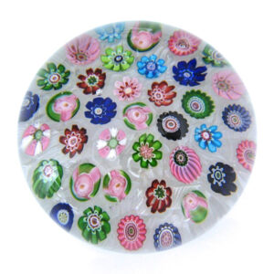 Farfalla Paperweight Clichy Spaced Millefiori auf Lace 0912 CL