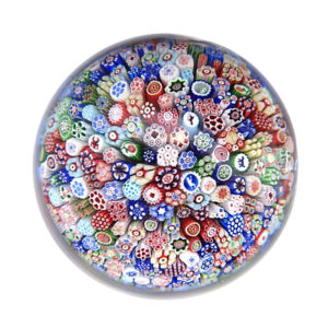 Farfalla Paperweight Close Millefiori datiert 1847 1074 BC