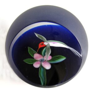Farfalla Paperweight Correia Art Glass Kolibri CO 198