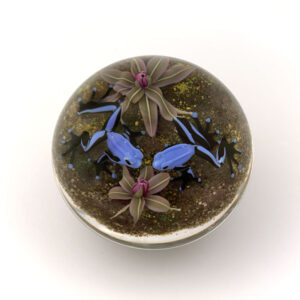 Farfalla Paperweight D Onofrio Jim Tuxedo Frogs DO 144