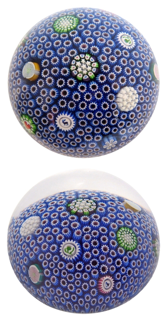 Farfalla Paperweight Deacons John Carpet Ground blau JD 1423