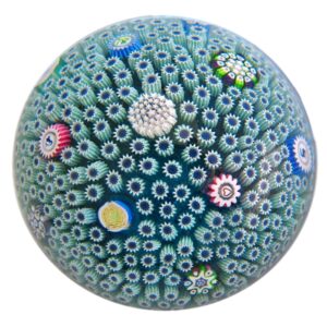 Farfalla Paperweight Deacons John Carpet Ground tuerkis JD 1421