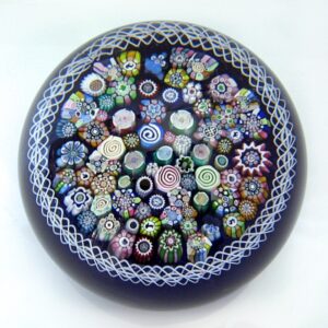 Farfalla Paperweight Deacons John Close Millefiori mit Torsade JD 804
