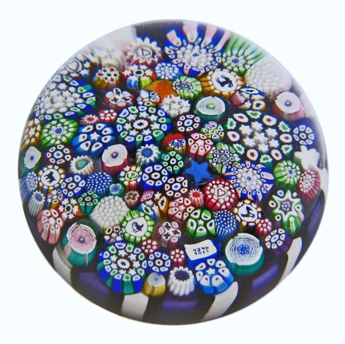 Farfalla Paperweight Deacons John Millefiori Basket JD 1414