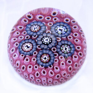Farfalla Paperweight Deacons John Patterned Millefiori Carpet Ground JD 803