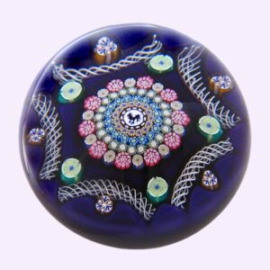 Farfalla Paperweight Deacons John Patterned Millefiori JD 1304