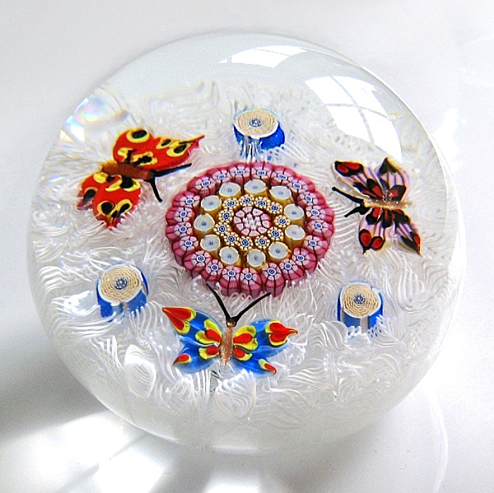 Farfalla Paperweight Deacons John Schmetterlingstrilogie JD 1306