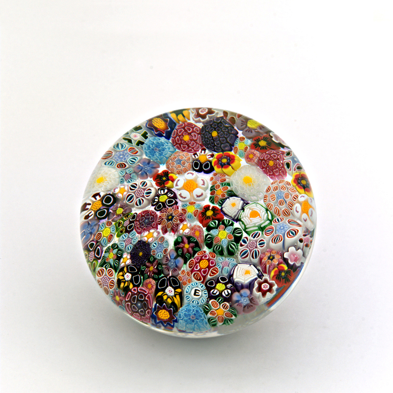 Farfalla Paperweight Ebelhare Drew Close Millefiori DE016