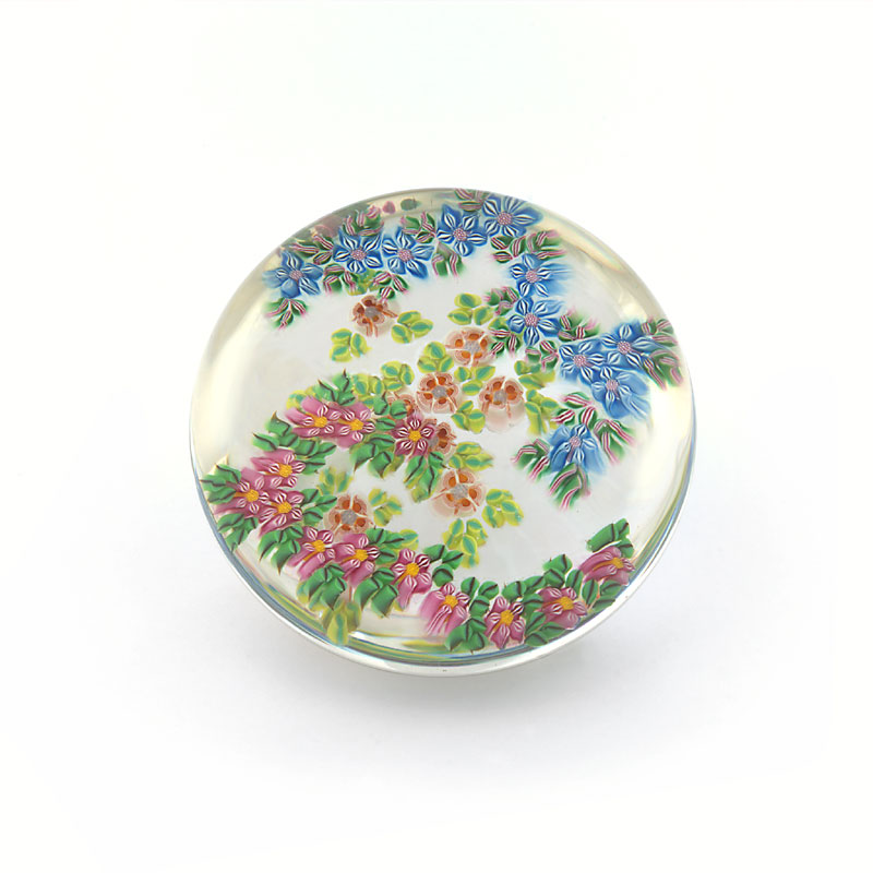 Farfalla Paperweight Ebelhare Drew Fancy Millefiori DE 019