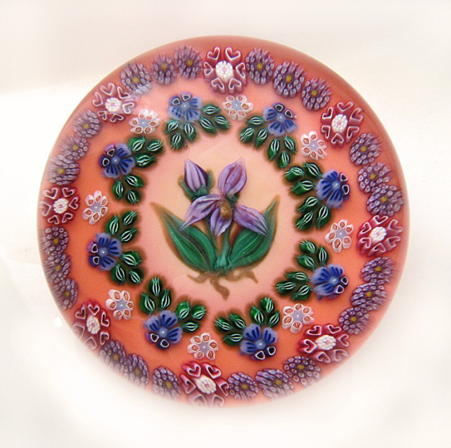 Farfalla Paperweight Ebelhare Drew Fox Sue Millefiori Miranda DESF 002