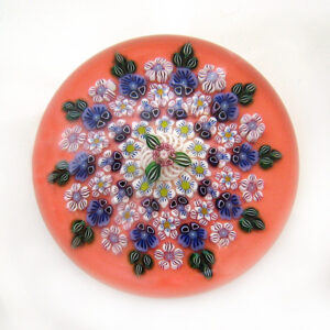 Farfalla Paperweight Ebelhare Drew Fox Sue Millefiori Nobility DESF 001