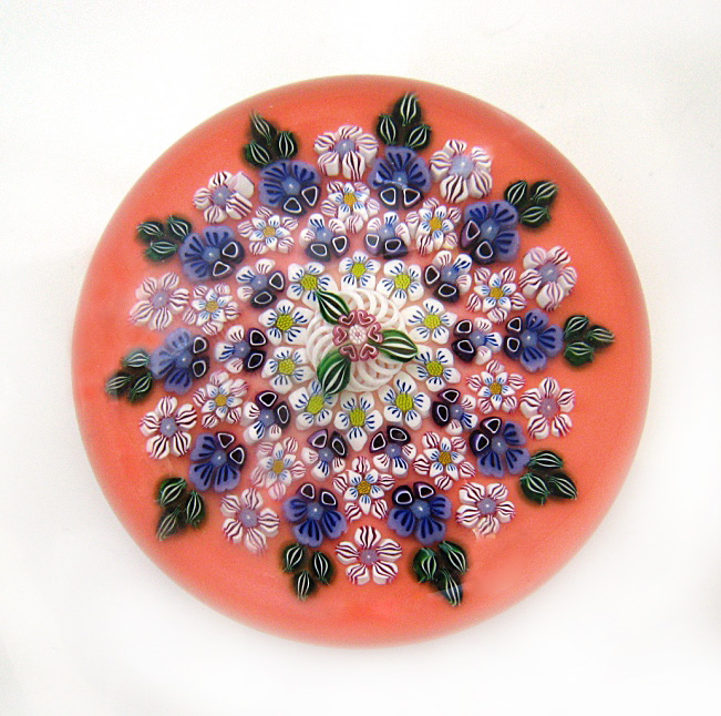 Farfalla Paperweight Ebelhare Drew Fox Sue Millefiori Nobility DESF 001