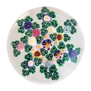 Farfalla Paperweight Ebelhare Drew Millefiori Blumenwiese DE 221