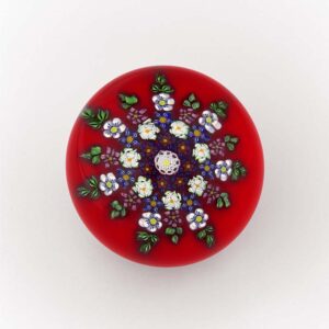 Farfalla Paperweight Ebelhare Drew Potpourri auf Rot DE 032