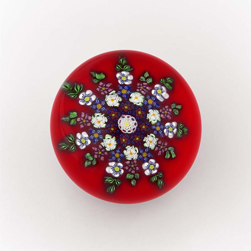 Farfalla Paperweight Ebelhare Drew Potpourri auf Rot DE 032