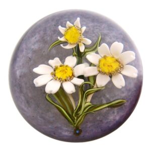 Farfalla Paperweight Hansen Eric Eric s White Daisy EH 1401