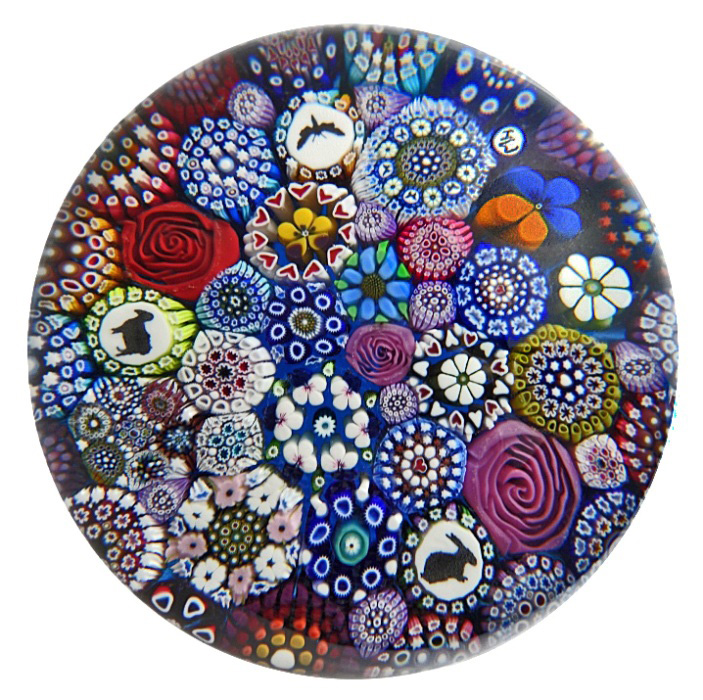 Farfalla Paperweight Hunter Mike Twists Glass Buntes Millefiori Silhouetten Canes I TW 1801