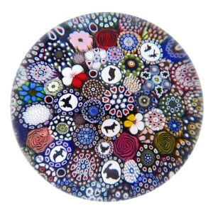 Farfalla Paperweight Hunter Mike Twists Glass Buntes Millefiori Silhouetten Canes TW 1904