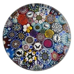 Farfalla Paperweight Hunter Mike Twists Glass Buntes Millefiori Silhouetten Canes TW 1908