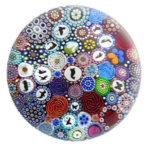 Farfalla Paperweight Hunter Mike Twists Glass Buntes Millefiori Silhouetten Canes TW 2303 1