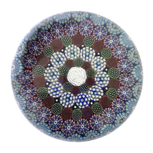 Farfalla Paperweight Hunter Mike Twists Glass Konzentrisches Millefiori Padraig TW 2103