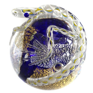 Farfalla Paperweight Hunter Mike Twists Glass Lizard TW 2305