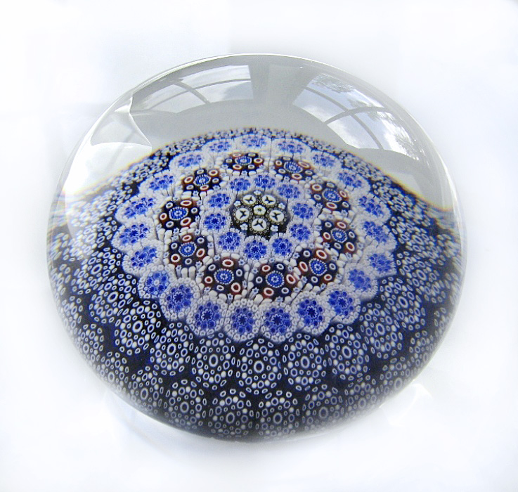 Farfalla Paperweight Hunter Mike Twists Glass Millefiori Butterflies TW 011