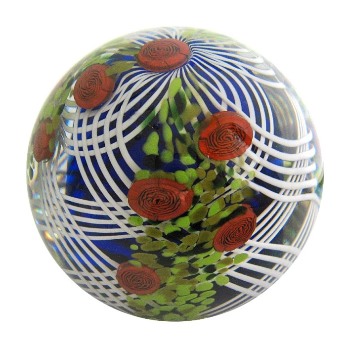 Farfalla Paperweight Hunter Mike Twists Glass Rosenspalier TW 146