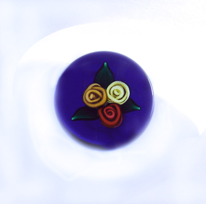 Farfalla Paperweight Kaziun Charles Jr Drei Rosen CK 102