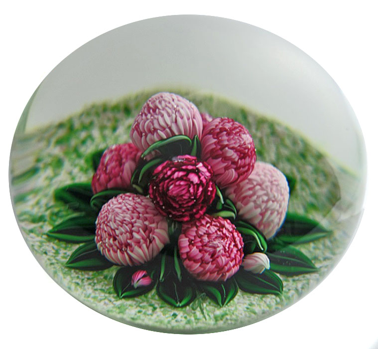 Farfalla Paperweight Loesel Richard Chrysanthemen RL 2601