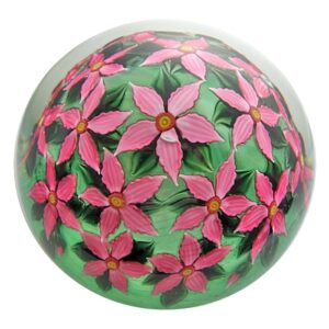 Farfalla Paperweight Loesel Richard Flowers around RL 2101
