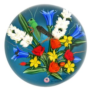 Farfalla Paperweight Loesel Richard Grashuepfer Heuschrecke Grasshopper RL 2211