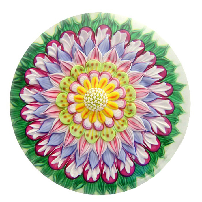 Farfalla Paperweight Loesel Richard Mandala lila RL 2201 2