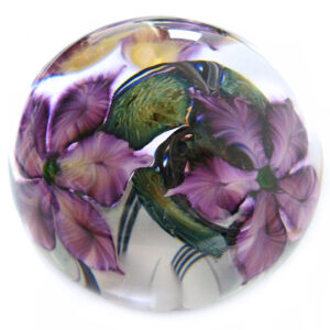 Farfalla Paperweight Lotton David Amethystfarbene Clematis 185 3 Dv