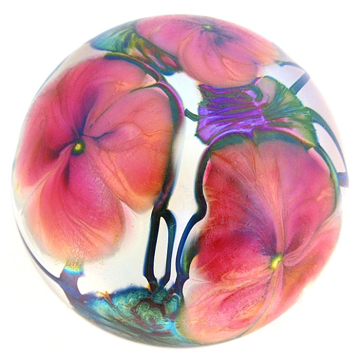Farfalla Paperweight Lotton David Clematis Leaf Vines 210 Dv