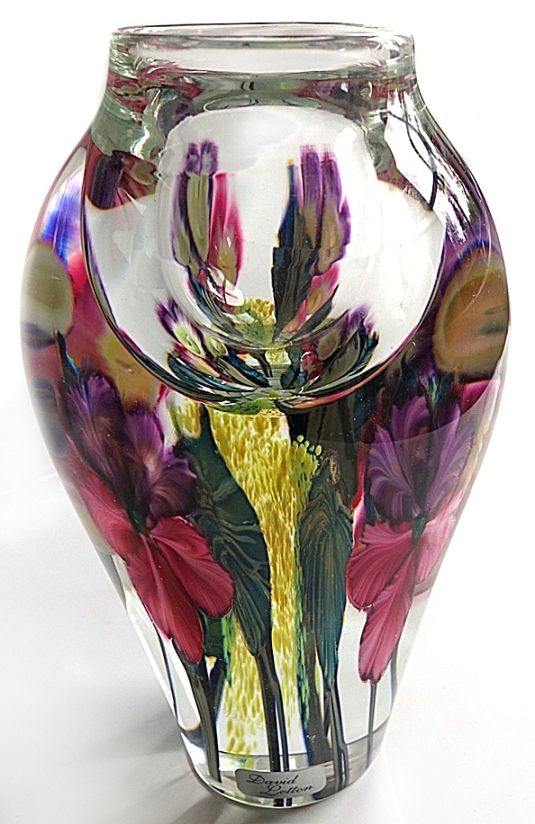 Farfalla Paperweight Lotton David Vase Clematis II 206 Dv