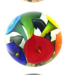 Farfalla Paperweight Lotton Studio Calla bunt bunter am buntesten 225 LoSt